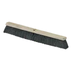 image of Carlisle 4504003 Flo‑Pac Sweep, 18" Block Broom Head, Black 3" Tampico/Horsehair Bristles, No Handle