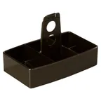 image of Carlisle 455103 Caddy - Plastic Holder, 6½" L x 4" W x 1⅝" H, 50 Packets, 2 Pockets, NSF Certified