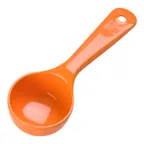 image of Carlisle 492524 Measure Misers Portion Spoon, 2‑Oz Plastic, Orange, Heat‑Resistant, NSF BPA‑Free