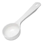 image of Carlisle 492602 Measure Misers Portion Spoon, 3 oz Solid White Plastic, Dishwasher‑Safe, BPA‑Free