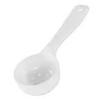 image of Carlisle 492702 Measure Misers Portion Spoon, 3 oz Perforated Plastic, White, Dishwasher Safe