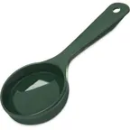 image of Carlisle 492808 Portion Spoon, 4 oz Forest Green, Heat‑Resistant 270°F, Dishwasher Safe, BPA‑Free