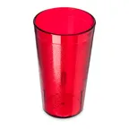 image of Carlisle 521210 - 12oz Stackable Tumbler, Textured Red, BPA‑Free SAN, Dishwasher Safe, NSF