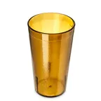 image of Carlisle 521213 Stackable 12oz Amber Tumbler, Textured SAN Plastic, Dishwasher Safe, BPA Free