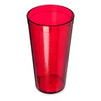 image of Carlisle 522010 - 20oz Stackable Tumbler, Red Textured, SAN BPA‑Free, Dishwasher Safe
