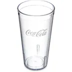 image of Carlisle 52203550A Clear Textured 20oz SAN Tumbler – Stackable, BPA‑Free, Dishwasher Safe
