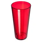 image of Carlisle 5224-810 - 24oz Stackable Tumbler, Red Textured, SAN Plastic, BPA Free, 12/Pack