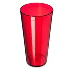 image of Carlisle 522410 Stackable 24oz Red Textured SAN Tumbler – BPA‑Free, Dishwasher Safe, Recyclable