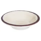 image of Carlisle 5401853 Mingle™ Fruit Bowl, 5" Diameter, 4.5 Oz, Beige Melamine, Swirl Design, Stackable