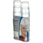 image of Carlisle 5526-8207 - 8oz Clear Textured Stackable SAN Tumbler, BPA Free, Dishwasher Safe, 12/Pack
