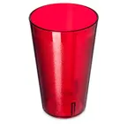 image of Carlisle 553210 32oz Stackable Tumbler, Textured Red, BPA‑Free SAN, 1 Qt, Dishwasher Safe