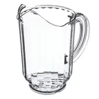 image of Carlisle 554607 VersaPour Pitcher, 60 oz Clear SAN Plastic, Contoured Lip, BPA‑Free, NSF Certified