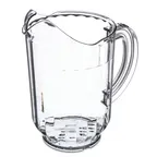 image of Carlisle 554707 VersaPour® Pitcher, 60 oz Clear SAN Plastic, Break‑Resistant, Safe, Made in USA