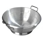 image of Carlisle 60277 Colander, 16 qt., 16-1/2" dia. x 7-1/8" deep, Aluminum, Satin Finish