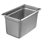 image of Carlisle 607146 DuraPan™ Steam Table Pan, 1/4-size, 4.4 qt., 6" deep, Stainless Steel, NSF