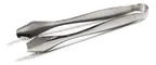 image of Carlisle 607691 Ice Tongs, 7"L, Dishwasher Safe, 18/8 Stainless Steel, Mirror-Polish Finish