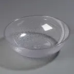 image of Carlisle 721207 Clear 12" Round Salad Bowl, 5.5‑Qt Polycarbonate, Dishwasher/Freezer Safe