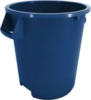 image of Carlisle 84101014 Bronco™ 10‑Gallon Bin, 17‑9/20" H x 15‑3/5" Dia., Blue Polyethylene, NSF, USA