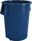 image of Carlisle 84102014 Bronco™ 20‑Gallon Trash Can, 23"H x 19‑9/20" Dia., Blue, NSF, Stackable - 1/Each