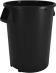 image of Carlisle 84104403 Bronco™ 44‑Gallon Trash Bin, 36‑3/5" H x 24‑1/3" Dia., Black, NSF Certified