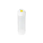 image of Carlisle 857312M Squeeze Bottle - 12 Oz. Clear BPA-Free Sauce Dispenser, Yellow Valve - 1/Case