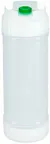 image of Carlisle 857316S - San Jamar EZ-Kleen 16oz Squeeze Bottle, White with Green Cap, Single Tip, Pack