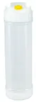 image of Carlisle 857324M Squeeze Bottle – 24oz White EZ-Kleen Sauce Bottle, Yellow Valve – 1/Pack