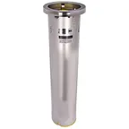image of Carlisle C6500C In-Counter Cup Dispenser, 23" Tube, Stainless Steel, 32-46 oz Cups