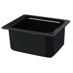 image of Carlisle CM110103 Coldmaster Food Pan, 1/2‑Size, 6" Deep, Gel‑Insulated, Black, NSF, BPA‑Free