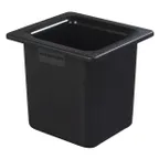 image of Carlisle CM110503 Coldmaster Food Pan, 1/6 Size, 6" Deep, ABS Black, Gel Insulated, NSF, BPA‑Free