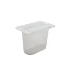image of Carlisle MP19 ModPan 1/9 Size 1 Qt, 5-1/8" Clear PP Lid, Microwave & Dishwasher Safe - 1/Case