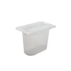 image of Carlisle MP19RD San Jamar - Modpan Food Pan, 1/9 Size, 1 Qt., 5-1/8" Deep - Pack