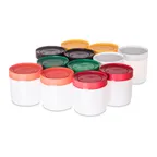image of Carlisle PS502N00 Store 'N Pour Pint Backup Container, 16 oz, Polyethylene, Assorted Colors