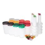 image of Carlisle PS601N00 Store 'N Pour Quart Complete, 32 oz (1 Qt) Polyethylene, Assorted Colors, BPA‑Free