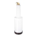 image of Carlisle PS601N01 Store 'N Pour Quart Complete, 32 oz., Brown, Polyethylene, BPA Free, Dishwasher Safe