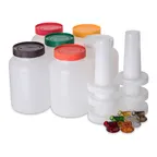 image of Carlisle PS701B00 Store 'N Pour Half-Gallon Container, 64 oz, Polyethylene, Assorted, BPA Free