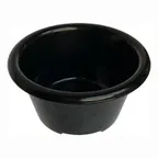 image of Carlisle S28103 Plastic Ramekin, 3 Oz 2‑7/8” Diameter, Black Melamine, Dishwasher Safe, Stackable