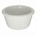 image of Carlisle S28302 Plastic Ramekin, 4 Oz 3‑1/8" Diameter, White Melamine, NSF Certified, BPA‑Free