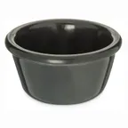image of Carlisle S28303 - 4 oz Plastic Ramekin, 3‑1/8" Dia, Black Melamine, NSF Certified, BPA‑Free