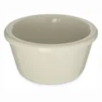 image of Carlisle S28342 Plastic Ramekin, 4 Oz (3‑1/8" Dia.) Bone Melamine, Dishwasher Safe, BPA‑Free