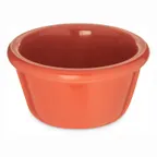 image of Carlisle S28352 - 4 oz Ramekin, 3‑1/8" Dia, Sunset Orange Melamine, NSF, BPA‑Free