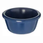 image of Carlisle S29060 Ramekin, 6 Oz, 3.9" Diameter, Cobalt Blue Melamine, Dishwasher Safe, Stackable