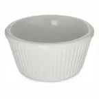 image of Carlisle S29102 Plastic Ramekin, 4 Oz, 3‑3/8" Diameter, White Melamine, NSF Certified, BPA‑Free