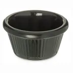 image of Carlisle S29203 Plastic Ramekin, 2‑Oz (2‑13/16” Dia.) Black Melamine, Stackable, NSF, BPA‑Free