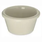 image of Carlisle S29242 - 2 oz Plastic Ramekin, 2-13/16" Dia, Bone Melamine, Dishwasher Safe, NSF, BPA Free