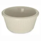 image of Carlisle S29342 Plastic Ramekin 3 oz 3‑2/11" Dia. Bone Melamine Dishwasher‑Safe BPA‑Free NSF 212°F