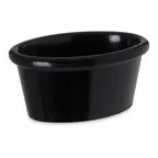 image of Carlisle S31003 2 oz Ramekin / Sauce Cup, 2-3/4" L x 2" W x 1-1/2" H, Black Melamine, NSF, BPA Free