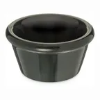 image of Carlisle S85203 - 2 oz Ramekin, 2‑5/8" Dia, Black Melamine, Dishwasher Safe, Stackable, NSF, BPA‑Free