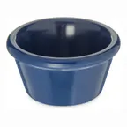 image of Carlisle S85260 - 2-5/8" Diameter 2 oz Ramekin, Melamine Cobalt Blue, Stackable, NSF, BPA-Free