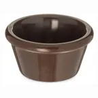image of Carlisle S85269 - 2 oz Brown Melamine Ramekin, 2‑5/8" Diameter, Stackable, BPA‑Free